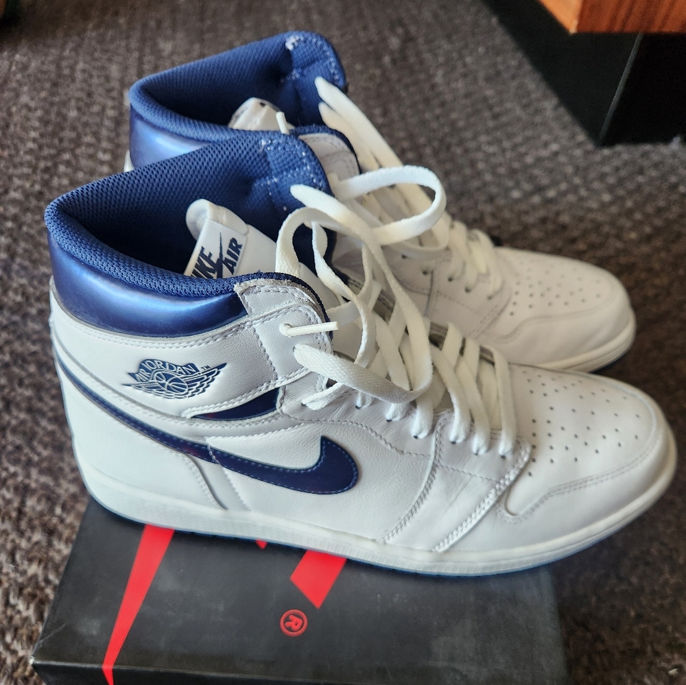 Nike Air Jordan 1 retro 85 hi metallic navy size 12